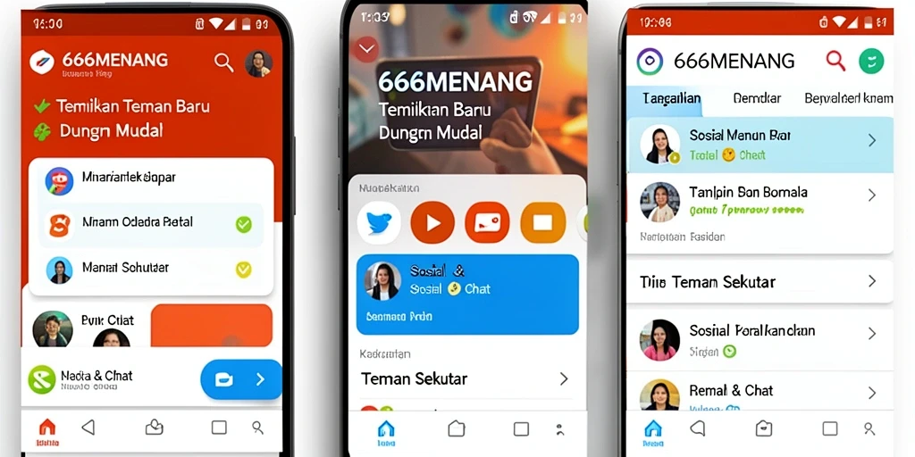 Tampilan antarmuka aplikasi 666MENANG yang menarik dan mudah digunakan.