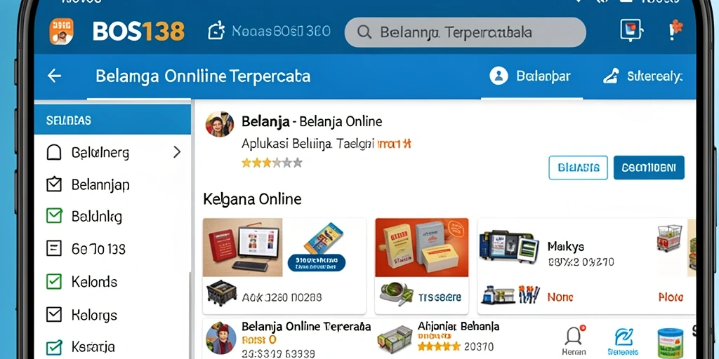 Screenshot utama BOS138 menampilkan antarmuka pengguna yang intuitif untuk berbelanja.