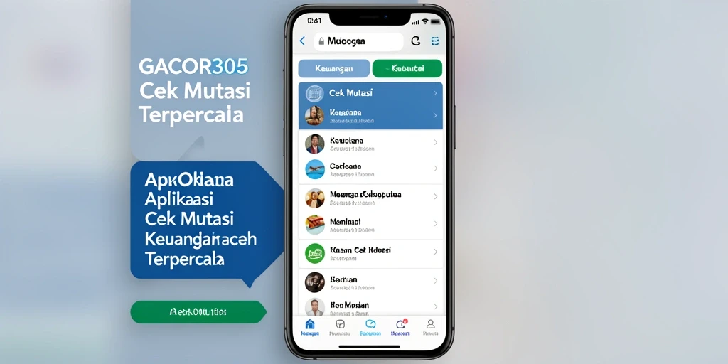 Antarmuka GACOR305 yang ramah pengguna untuk Cek Mutasi.