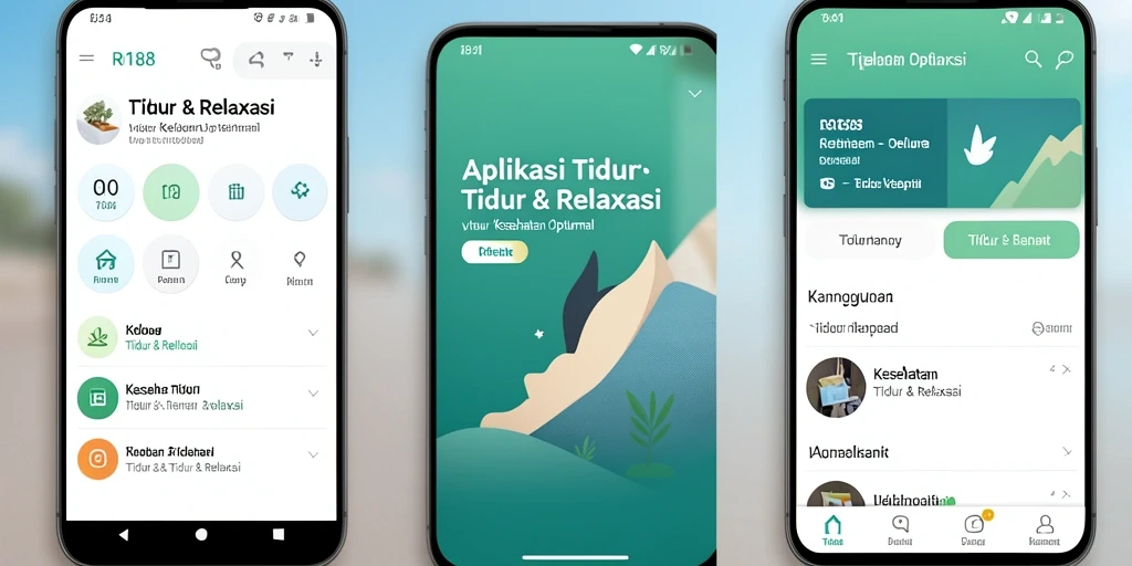 Antarmuka RI188 yang menenangkan untuk pengalaman Tidur & Relaksasi.