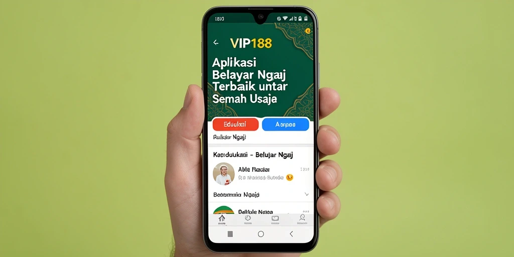Antarmuka aplikasi VIP188 yang interaktif dan mudah digunakan.