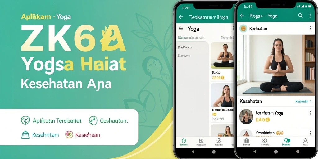 Tampilan antarmuka ZK6 yang sederhana dan fungsional untuk latihan yoga.